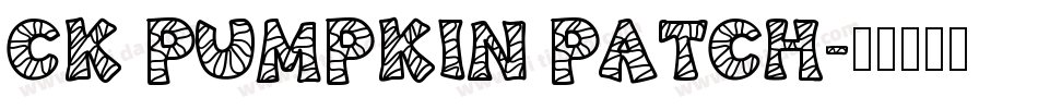 CK Pumpkin Patch字体转换